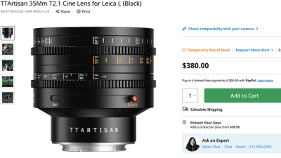 **TTArtisan, 듀얼 보케 시네 렌즈 35mm T2.1 공개!**