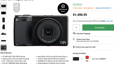 **소니가 배워야 할 카메라, 리코 GR IV 예약 판매 시작!**