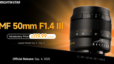 브라이트인스타, 가성비 끝판왕 50mm F1.4 III APS-C 렌즈 출시!